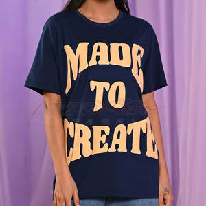 Camiseta con estampado gráfico de gran tamaño para mujer con diseño atrevido y comodidad durante todo el día, Camiseta con estampado de algodón suave para mujer - Product Image 3
