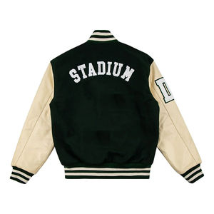 Chaqueta Universitaria de Moda para Hombre con Logotipo Personalizado OEM, Chaqueta Bomber Informal de Corte Ajustado, Chaqueta de Béisbol, Chaquetas para Hombre de Talla Grande - Product Image 2