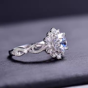 Frances Solitaire Ring Band 3ct GRA redondo brillante solitario hombre anillo 18K oro hombre de negocios caballeros joyería - Product Image 5