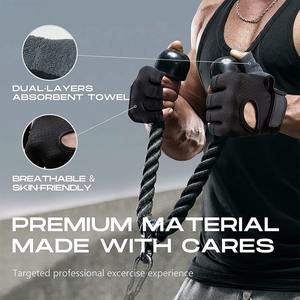 ถุงมือหนังสำหรับออกกำลังกายยิมยกน้ำหนัก - Product Image 4