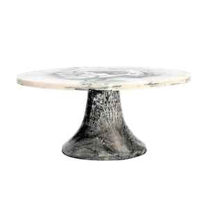 Support à gâteau rond en résine écologique haut de gamme, non toxique, élégant, fait main, pour la présentation de desserts et pâtisseries - Product Image 3