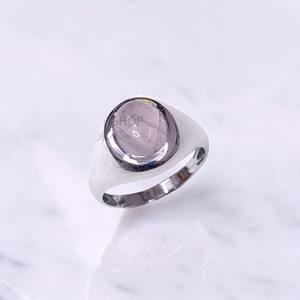 แหวนเงินสเตอร์ลิงประดับอัญมณีทรงหลังเบี้ยดีไซน์เรียบง่ายทำจาก925อินเดียสไตล์คลาสสิกขายส่ง - Product Image 4