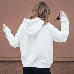 Sweats à capuche lourds personnalisables en polyester/coton teint uni et vierge de différentes couleurs pour l'hiver - Product Image 5