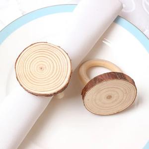 Porte-serviette en bois de qualité supérieure pour table classique, fêtes de mariage, hôtel à manger, touche naturelle chaude de l'Inde - Product Image 2