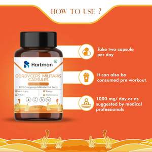 Cápsulas de Cordyceps para Adultos, Aumentan Naturalmente la Resistencia, la Utilización del Oxígeno y los Niveles de Energía con Extracto de Hongo Medicinal - Product Image 3