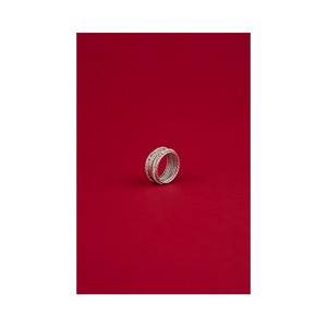 แหวนเจ็ดแถวคุณภาพสูง 2begold 10 เปอร์เซ็นต์  ท่อภายนอกชุบทอง 18K  ท่อภายในทำจากเงินแท้ 925 ประดับคริสตัลสีขาว - Product Image 2