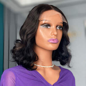 Venta al por mayor recto encaje frontal pelucas de cabello humano pelo recto encaje frontal peluca Remy 360 encaje Frontal peluca - Product Image 2