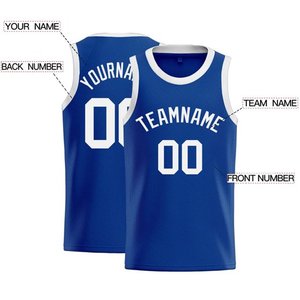 Camisetas sin mangas de baloncesto personalizadas para hombre, camisetas tejidas de malla de algodón con estampado por sublimación de nombre/Número, ajuste holgado informal para todas las estaciones, venta al por mayor DIY - Product Image 4