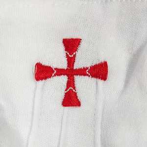 Guantes blancos personalizados con bordado masónico Guantes masónicos blancos de algodón con logotipo real de alta calidad - Product Image 3