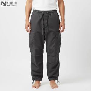 Sarga al aire libre de algodón plisado suelto Casual pierna ancha ropa de trabajo pantalones Cargo Streetwear Jogger Pantalones Hombre invierno - Product Image 1