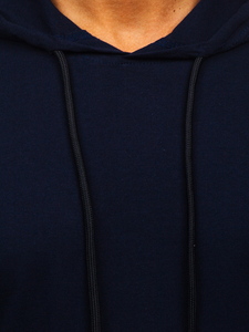 Nueva camiseta de gimnasio con capucha para hombre Camiseta de moda de color personalizado azul marino transpirable con OEM WS INTERNATIONAL - Product Image 4