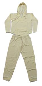 Conjunto de pantalones de dos piezas con capucha de color liso y manga larga para mujer - Product Image 6