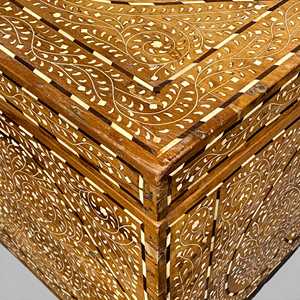 Vintage Mandala Wood <b>Trunk</b> for Living Room Display or Jewelry Organization - Product Image 3