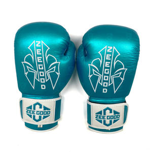 Gants de boxe en cuir véritable, fermeture à lacets, nouveau design, gants de combat professionnels pour la compétition - Product Image 2
