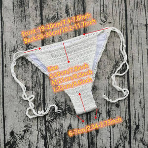 Shorts de Bikini Sexy Hechos a Mano con Tiras Cruzadas, Traje de Baño de Una Pieza con Forro, Disponible en Aliexpress y Ebay - Product Image 4