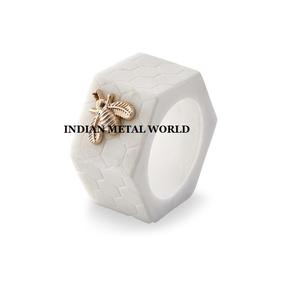 Juego de 4 servilleteros de cristal de forma redonda, servilleteros de mesa de tamaño personalizado a precio competitivo por proveedores indios - Product Image 5