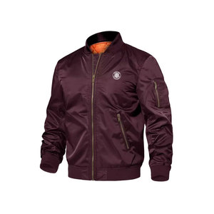 Nouvelle conception de vestes bomber d'hiver à col montant pour hommes, manches longues, fermeture éclair intégrale, vestes bomber pour hommes - Product Image 1