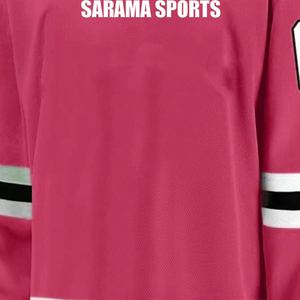 Equipo deportivo blanco de la mejor calidad Logotipo personalizado Sublimación Impreso/Bordado American Ice Hockey Jersey 100% Poliéster - Product Image 6