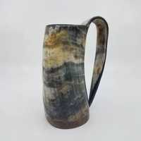 Tasses à cornes de vikings personnalisées, nouveau design, style classique, gravées, pour café et bière