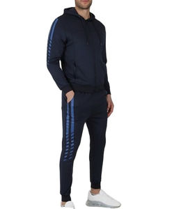 Ensemble de survêtement d'hiver pour hommes, qualité supérieure, en polaire épaisse, anti-plis, respirant, écologique, léger et uni – Vente en gros OEM - Product Image 6