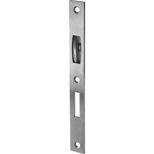 S440 Stainless Steel Flat Strike Plate Bicycle Lock <b>Square</b>-<b>Edged</b> with 24 mm Faceplate Width BKS - Product Image 1
