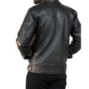 Chaqueta Bomber de piel de oveja con revestimiento personalizado para motocicleta patrón de camuflaje unisex de talla grande - Product Image 2