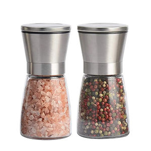 เกลือสีชมพูหิมาลัยขวดแก้วพร้อมเครื่องบดสแตนเลส - Product Image 1