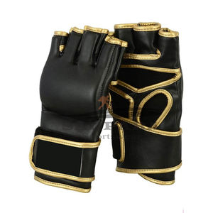 ถุงมือ MMA หนังระบายอากาศได้ดีมีขนาดและสีที่สามารถปรับแต่งได้พิมพ์โลโก้ตามต้องการ - Product Image 4