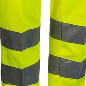 กางเกงผ้าคอตตอนโพลีเอสเตอร์สำหรับใส่ทำงานในฤดูหนาวกางเกงคาร์โก้สีส้มสะท้อนแสงปลอดภัยกันน้ำได้ตามต้องการสำหรับอุตสาหกรรมความปลอดภัย - Product Image 5