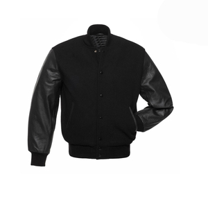 แจ็กเก็ตผ้าฝ้ายโพลีเอสเตอร์ปักลายตัวอักษรสำหรับผู้ชายเสื้อผ้าแนวสตรีทแบบสั่งทำได้ - Product Image 2