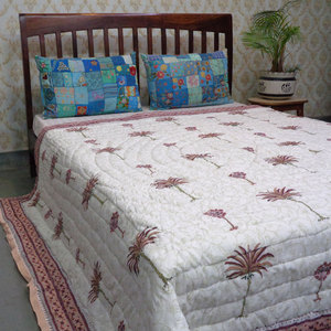 Edredón de algodón orgánico con estampado de bloque de mano de tamaño Queen, relleno de algodón 100%, superventas de alta calidad con puntos de venta de fábrica a la venta - Product Image 3