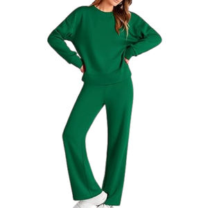 Conjunto de ropa deportiva de 2 piezas, jersey para mujer, chándal, ropa deportiva informal para mujer, ropa de gimnasio, chándales, pantalones de chándal - Product Image 4