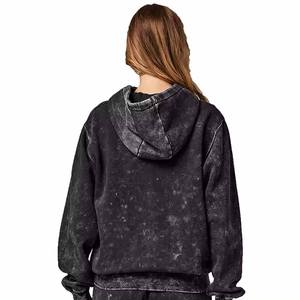 Premium Acid Wash Unisex Chándal Oversized Hoodie and Joggers Set Venta al por mayor Streetwear Diseño personalizado - Product Image 3