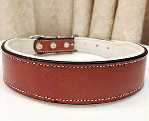 Collar de Perro de Cuero Genuino con Tachuelas, Cómodo y de Alta Calidad, Hecho a Mano, Producción Ética, Personalizable y Moderno - Product Image 5