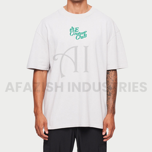 Camiseta de algodón vintage de gran tamaño para hombre personalizada de alta calidad Dtg para ropa informal con estampado de farol camiseta de peso pesado - Product Image 3