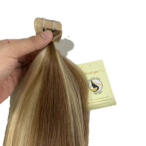 Extensions de cheveux humains 12/22 humains, prix de gros, couleur Piano, naturel, droit, européen, 100% - Product Image 1