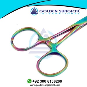 Dental multicolor Arco Iris Backhaus toalla abrazaderas fórceps 3,5 "Multicolor conjunto Dental instrumentos quirúrgicos - Product Image 4