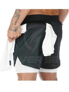 2024 Custom Logo Men's Gym Running <b>Shorts</b> Eco-Friendly 100% Polyester Casual Style Mid Elastic Waist Low Price Wholesale Rate - Product Image 5