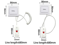 Nouveau Design SB-2 système d'appel d'urgence pour infirmières et hôpitaux, bouton poussoir sans fil, système d'appel en un clic