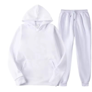 Custom Logo Men's <b>Plus</b> <b>Size</b> Winter Hooded Eco-Friendly Printed Fleece Tracksuit <b>Set</b> High Quality for Training Gym Casual Wear - Product Image 6