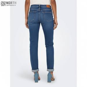 2025 moda mujer alta delgada cintura Denim recto Fit Jeans pantalones señoras Sexy moda estiramiento lápiz pantalones Jeans mujeres - Product Image 5