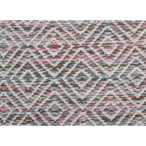 Alfombras Abrash Adwv-13047 de Tejido Plano con Patrón Geométrico en Lana y Viscosa, Color Rosa y Morado, para Uso Doméstico - Product Image 3