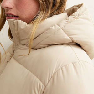 Vestes d'hiver matelassées pour hommes en toile de rue, col montant, logo sur le devant, rembourrage en polyester matelassé, imperméable - Product Image 4