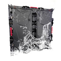 Écran LED pour salle de réunion d'entreprise, mur vidéo sans soudure 7680Hz, armoire en aluminium moulé sous pression P3.91 étanche pour extérieur, maintenance arrière