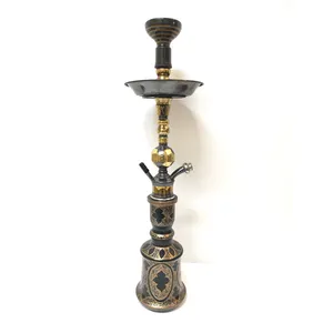 Design elegante di ottima qualità vendita calda egizia fatti a mano narghilè vasi intricati a forma di campana di vetro dipinti a mano