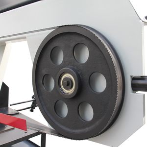 Sierra de cinta metálica industrial My Store de 21.6x14 pulgadas, de gran escala, 220V trifásica, con alimentación hidráulica de 60 grados para corte y conformado de engranajes - Product Image 3