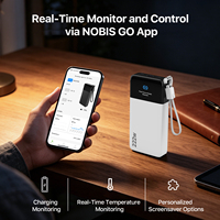 Banco de Energía de Gran Capacidad Marca NOBIS, 25000mAh 222W, Cargador Portátil para Laptop y Teléfono, Banco de Energía para Exteriores