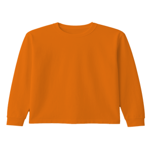 Camiseta Básica Informal Unisex al por Mayor, 100% Algodón, Lisa, Manga Larga, Cuello Redondo, Antiarrugas, Antiencogimiento, Transpirable - Product Image 1