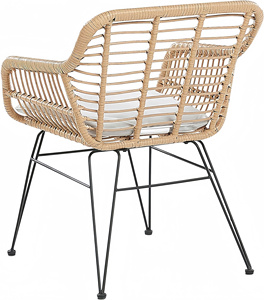 Conjunto de sofá de ratán con marco de Metal para exteriores, diseño moderno y elegante contemporáneo, hogar, Hotel, apartamento, parque, jardín, muebles de sala de estar - Product Image 4