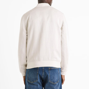 2025 chaqueta de bombardero de hombre de alta calidad de diseño personalizado con cuello alto transpirable y bolsillo logotipo personalizado tarifa barata al por mayor - Product Image 2